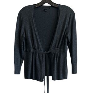 Express Women's Charcoal Cardigan Sweater Size Medium